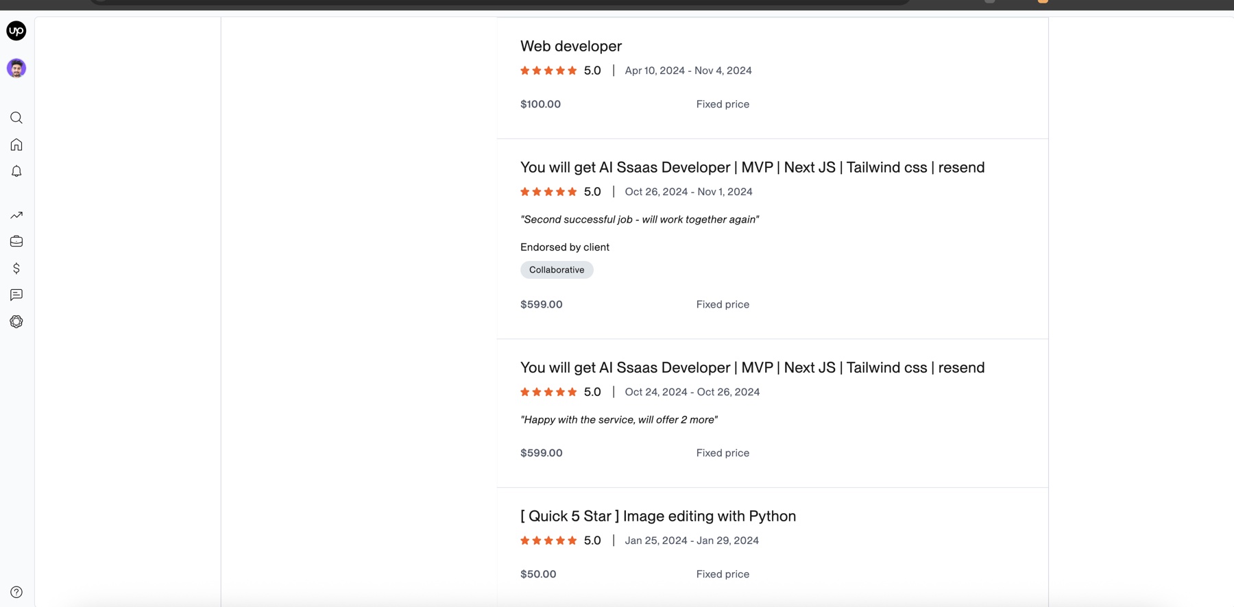 Upwork Screenshot 3